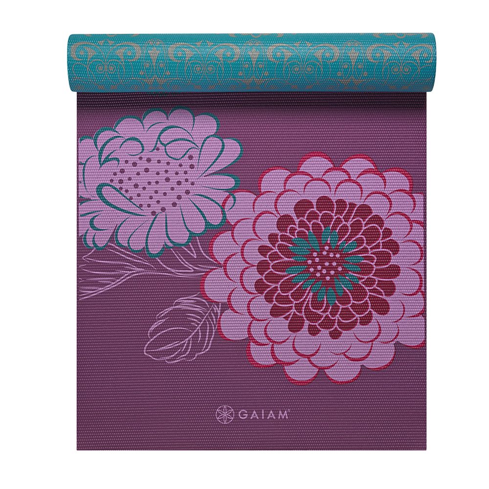 Gaiam Obojstranná podložka na cvičenie 173x61x0,6cm, fialová