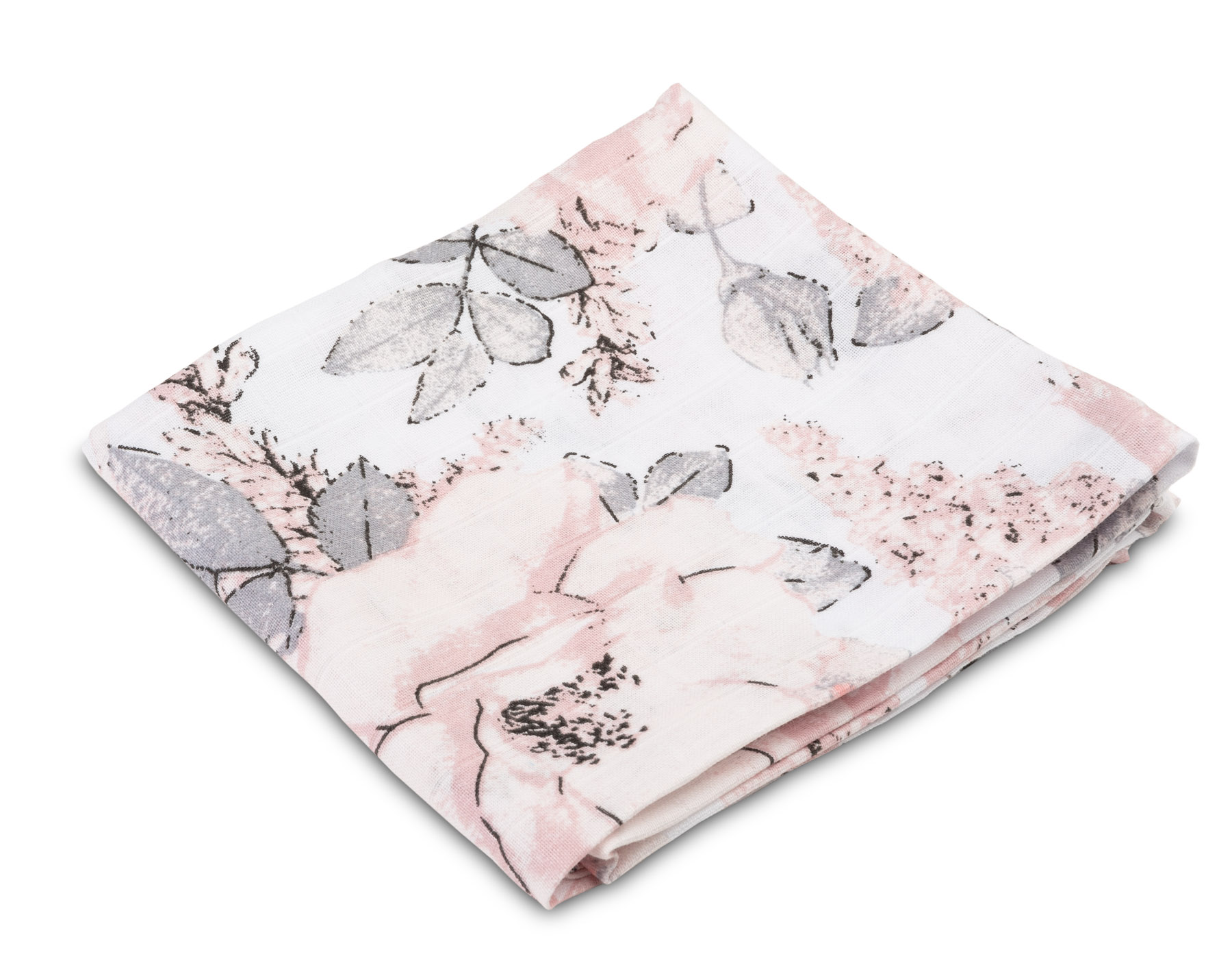 Sensillo Mušelínová plienka Peonies, biela 70x80cm