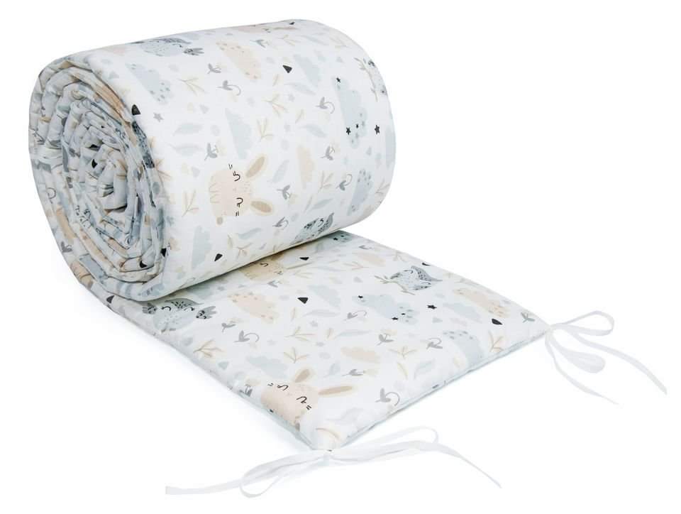 CAMICCO Mantinel do postieľky 360x30cm Sovičky