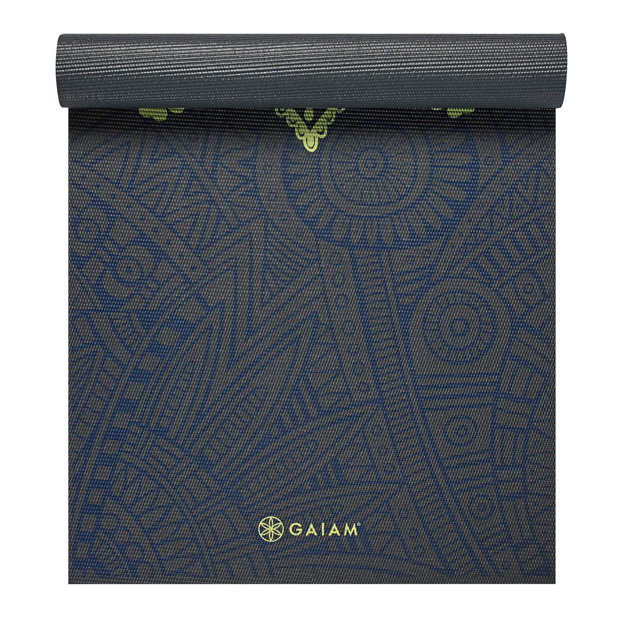 Gaiam Podložka na jogu Premium SUNDIAL Layers 173x61x0,6cm, sivá