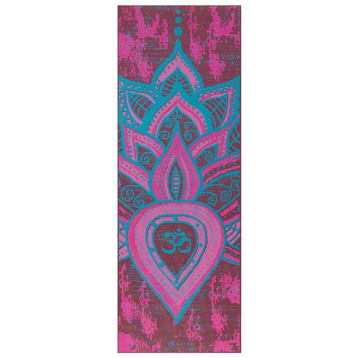 Gaiam Obojstranná podložka na cvičenie BE FREE 173x61x0,6cm, fialová