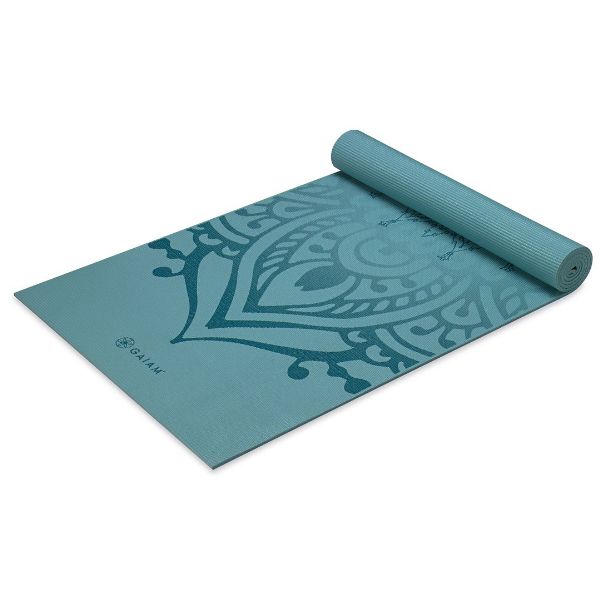 Gaiam Podložka na jogu a pilates Premium Niagara 173x61x0,6cm, modrá