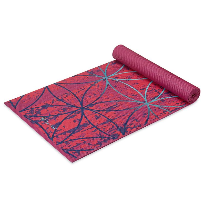 Gaiam Podložka na jogu Premium RADIANCE 173x61x0,6cm, fialová
