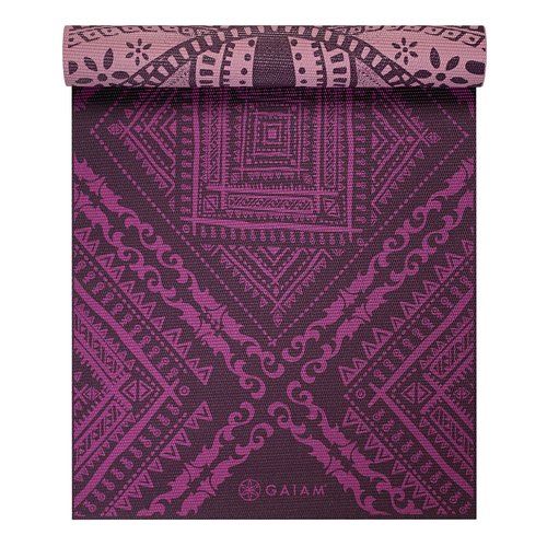 Gaiam Obojstranná podložka na jogu INNER PEACE 173x61x0,6cm, ružová