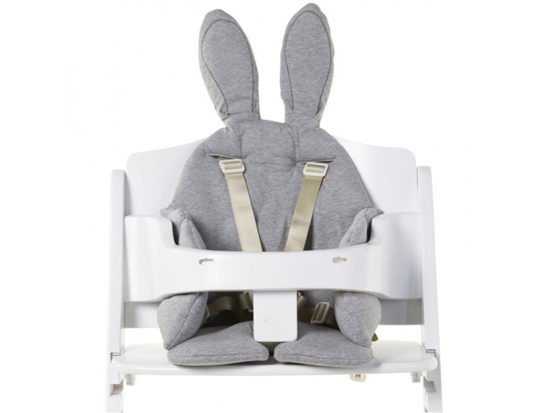 CHILDHOME Sedacia podložka do detskej stoličky Rabbit Jersey Grey
