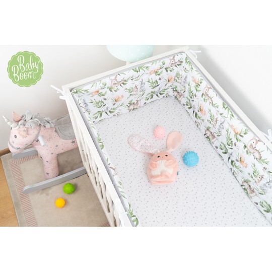 Babyboom Prémiový obojstranný mantinel okolo celej postieľky Srnky