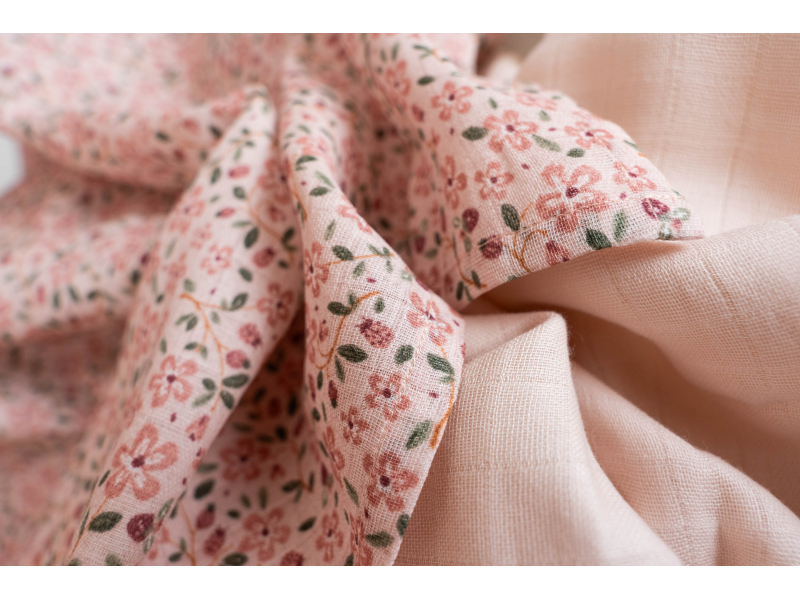 LITTLE DUTCH Plienky 70x70cm Fairy Floral & Blossom 2 ks