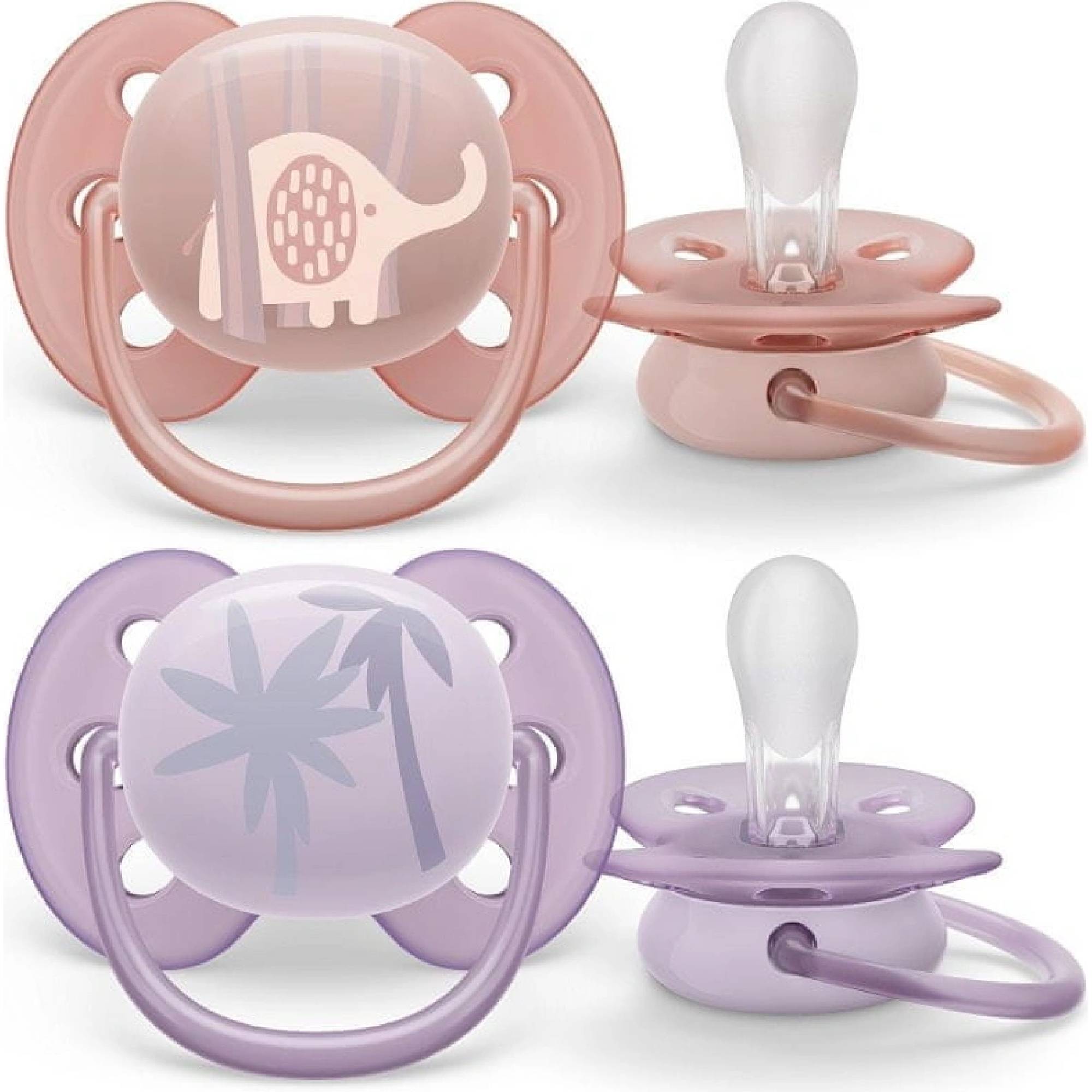 Philips AVENT Cumlík Ultrasoft Premium neutral 0-6m dievča 2 ks