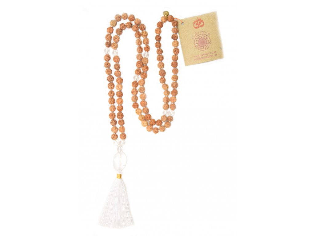 Mala Spirit Náhrdelník CLARITY MALA, biely