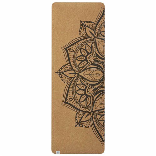 Gaiam Podložka na jogu CORK Mandala 173x61x0,5cm