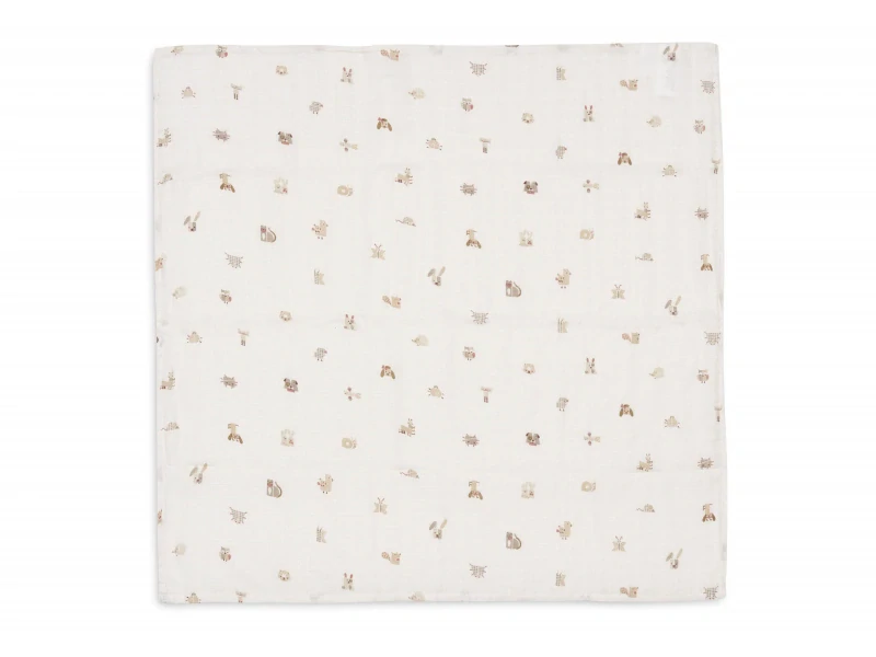 JOLLEIN Plienky 3 ks 70x70 cm Animal Friends