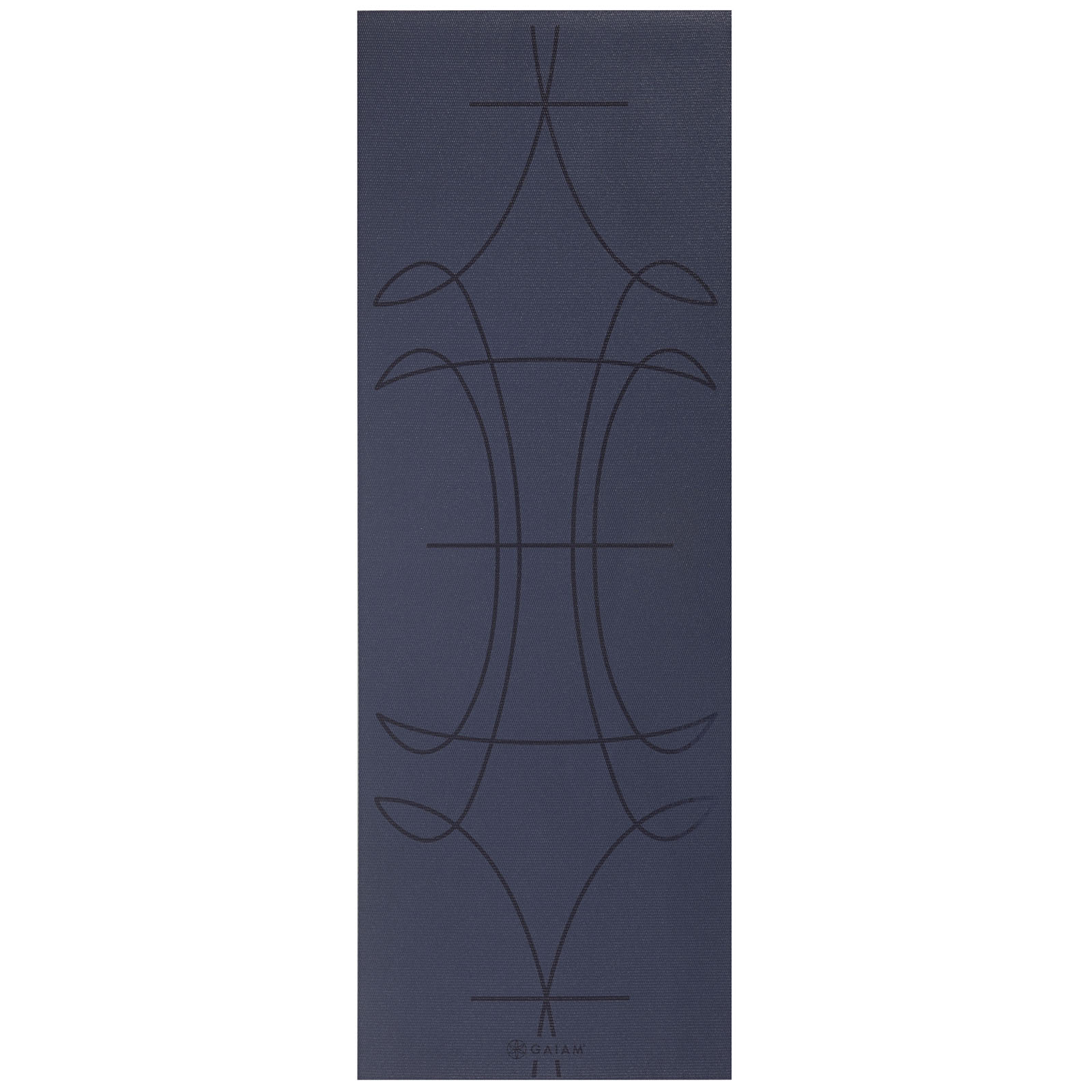 Gaiam podložka na cvičenie ALIGNMENT 173x61x0,6cm, tmavomodrá