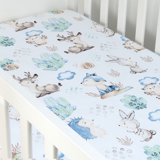 Babyboom Prestieradlo do postieľky Zvieratká 120x60cm