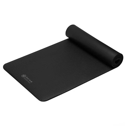 Gaiam Fitness podložka na cvičenie s popruhom 183x61x1cm, čierna
