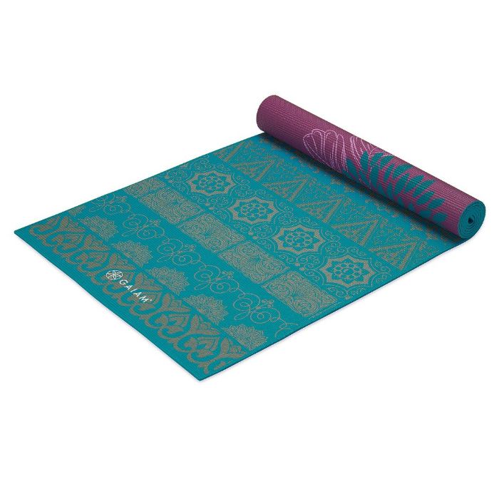 Gaiam Obojstranná podložka na cvičenie 173x61x0,6cm, fialová