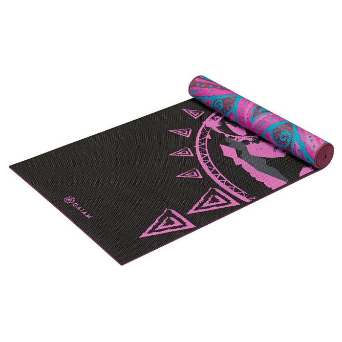 Gaiam Obojstranná podložka na cvičenie BE FREE 173x61x0,6cm, fialová