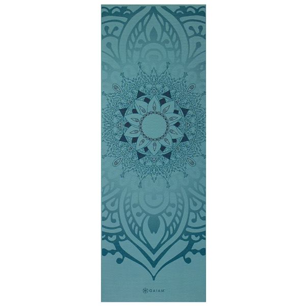 Gaiam Podložka na jogu a pilates Premium Niagara 173x61x0,6cm, modrá