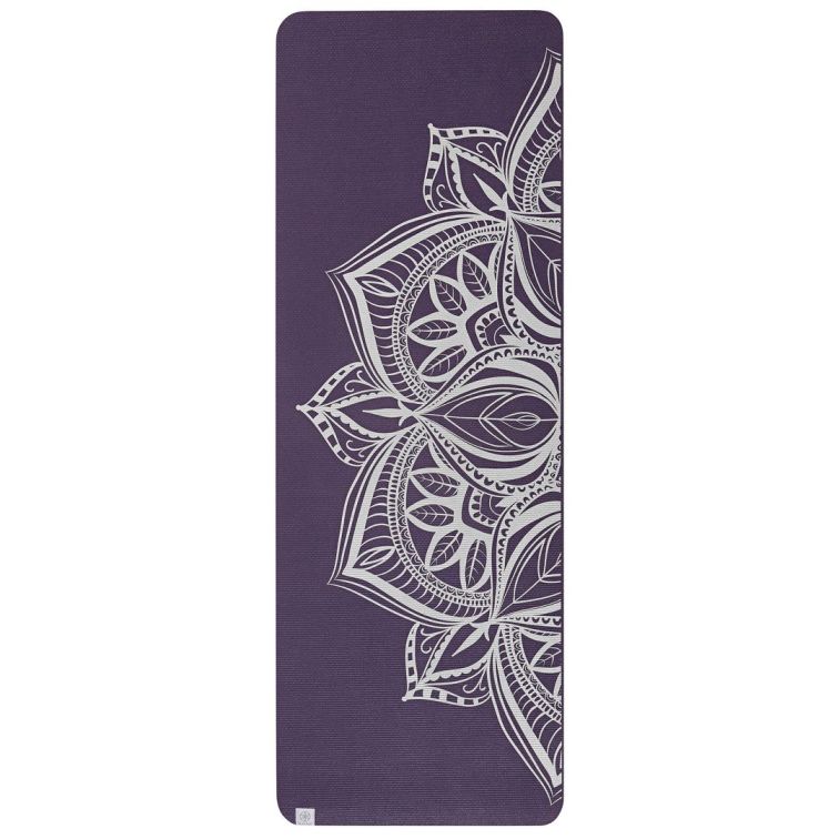 Gaiam Podložka na jogu AUBERGINE MEDALLION 173x61x0,6cm, fialová