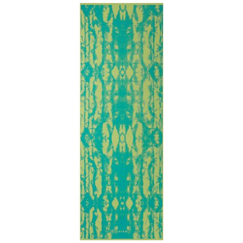 Gaiam Obojstranná podložka na jogu TURQUOISE LOTUS 173x61x0,6cm, zelená