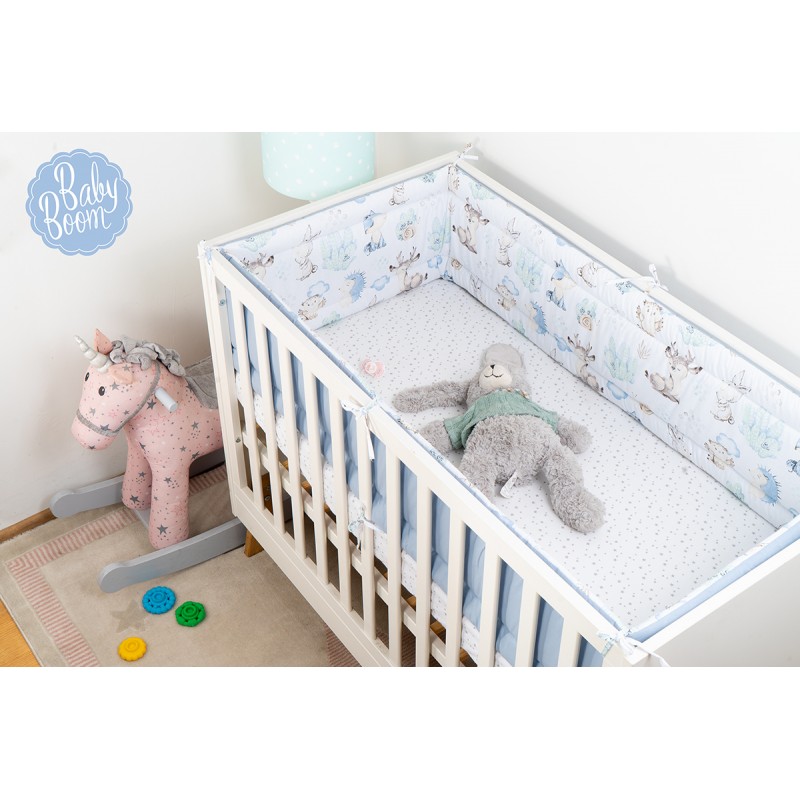 Babyboom Prémiový obojstranný mantinel okolo celej postieľky Zvieratká z lesa