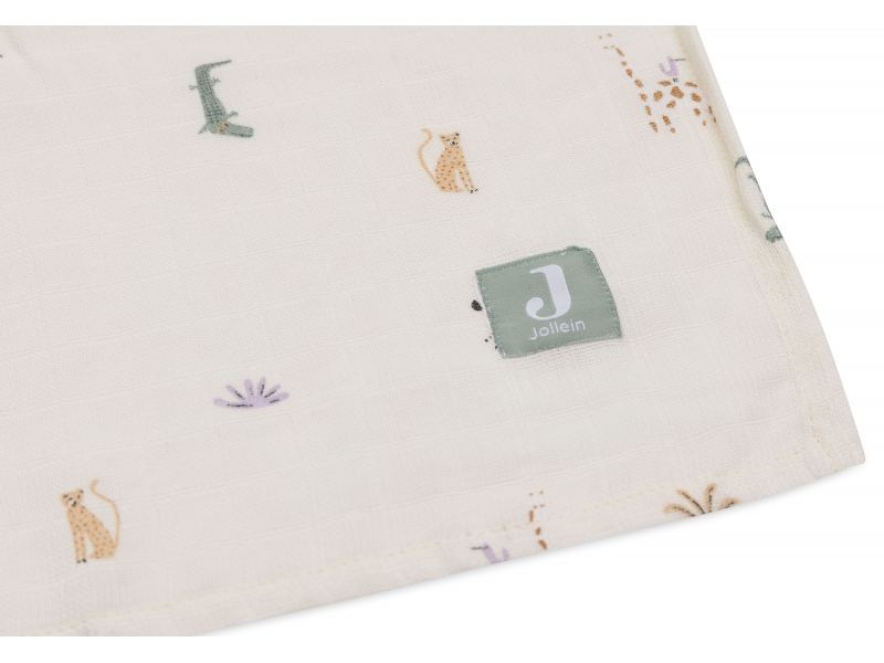 JOLLEIN Plienky zavinovacie 2ks 115x115 cm Jungle Jambo