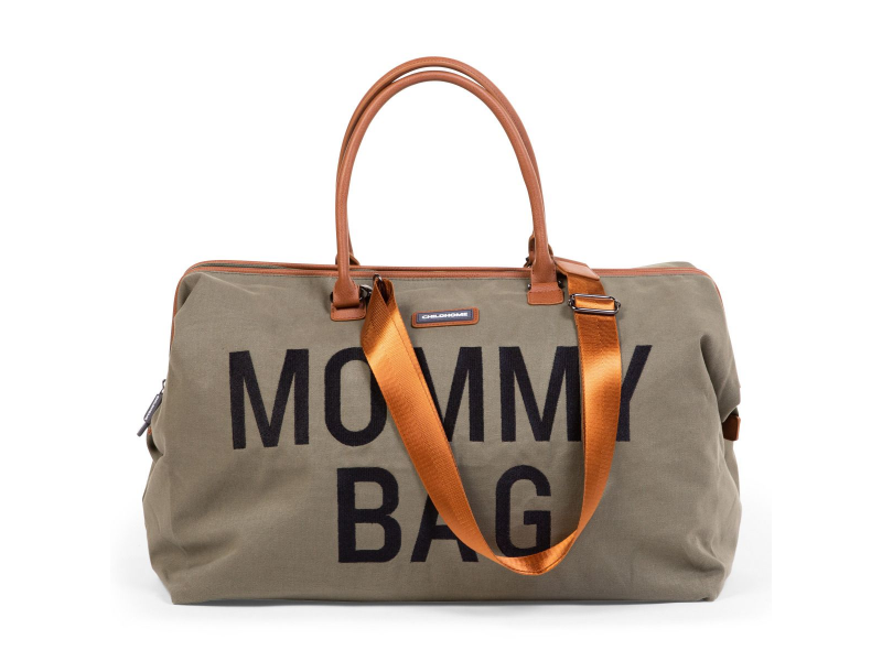 CHILDHOME Prebaľovacia taška MOMMY BAG BIG CANVAS KHAKI