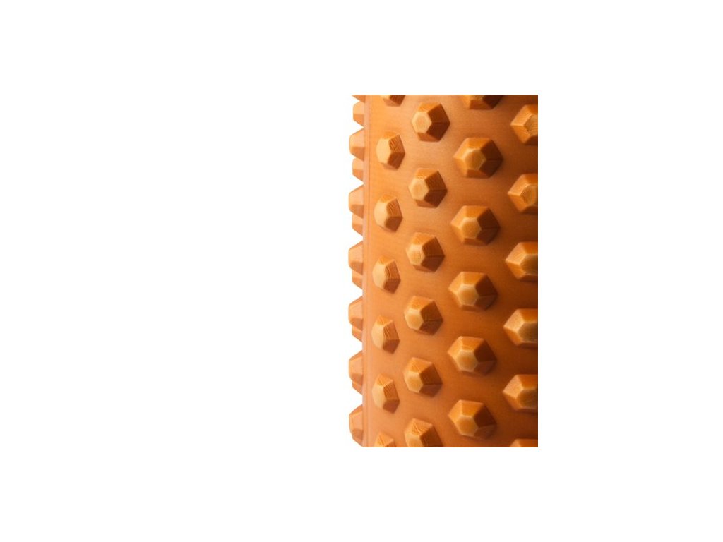 Gaiam Masážny penový valec textúra oranžový s inštruktážnym DVD
