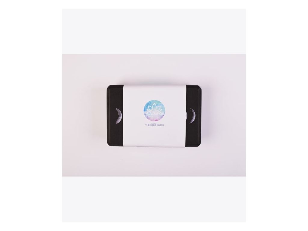 YOGGYS Blok na cvičenie jogy MOON PHASE, čierna