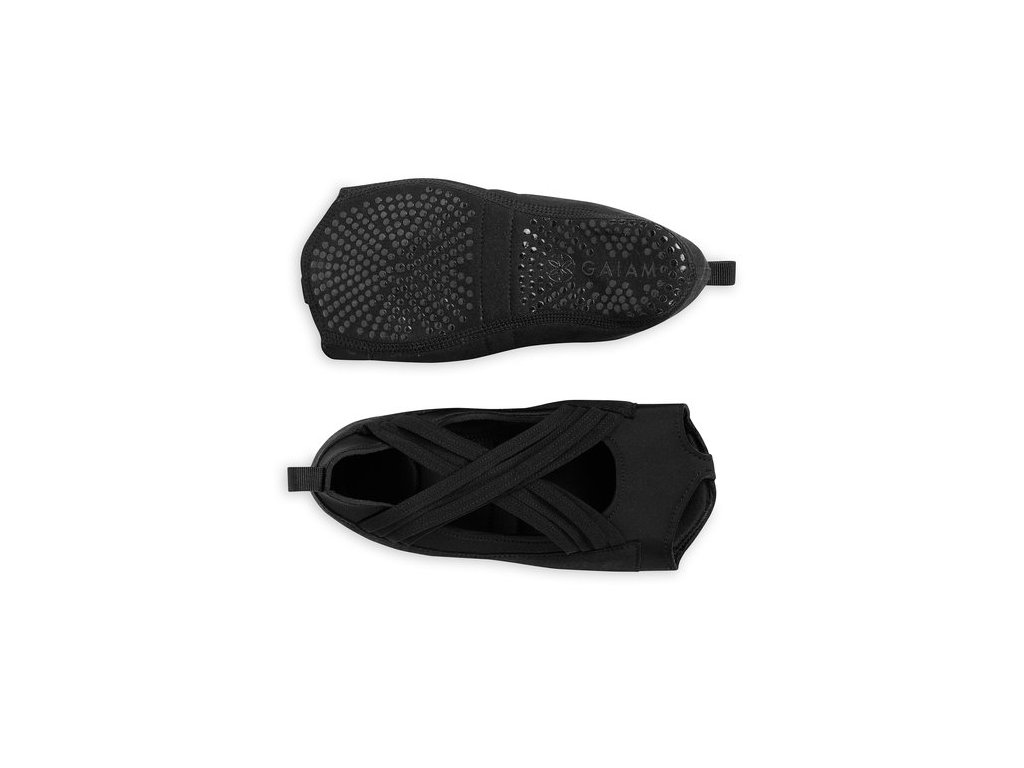 Gaiam GRIPPY Studio WRAPS na jogu - čierne