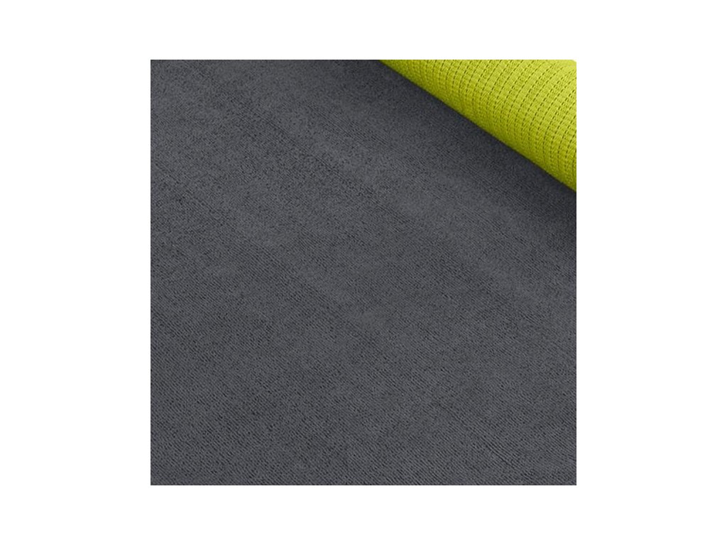 GAIAM Protišmykový uterák na podložku na cvičenie jogy GRAY/CITRON sivý