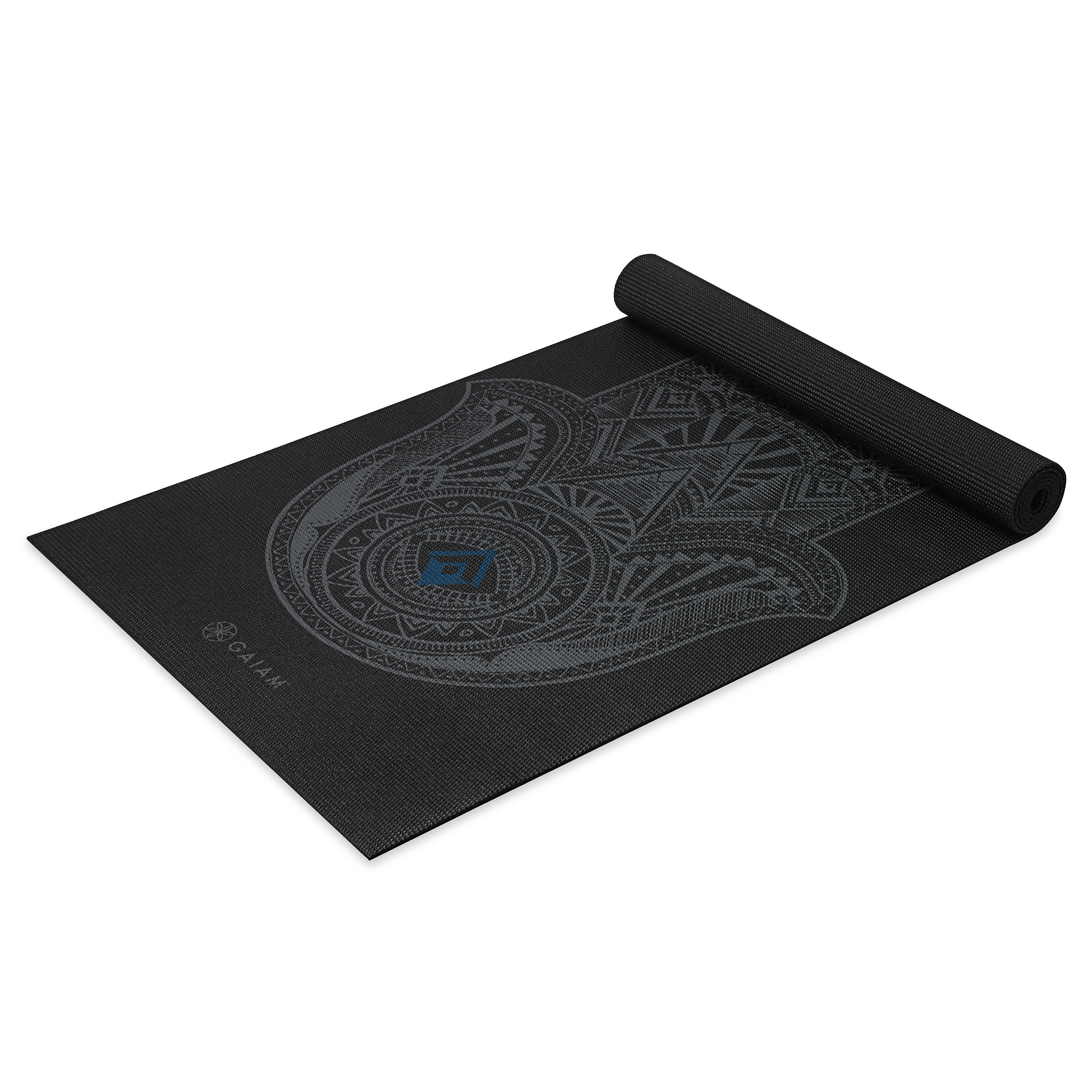 Gaiam Podložka na jogu HAMSA 173x61x0,4cm, čierna