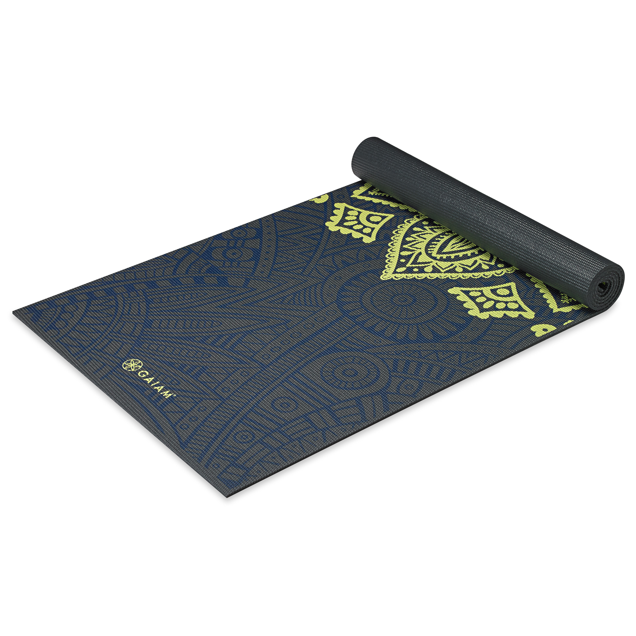 Gaiam Podložka na jogu Premium SUNDIAL Layers 173x61x0,6cm, sivá