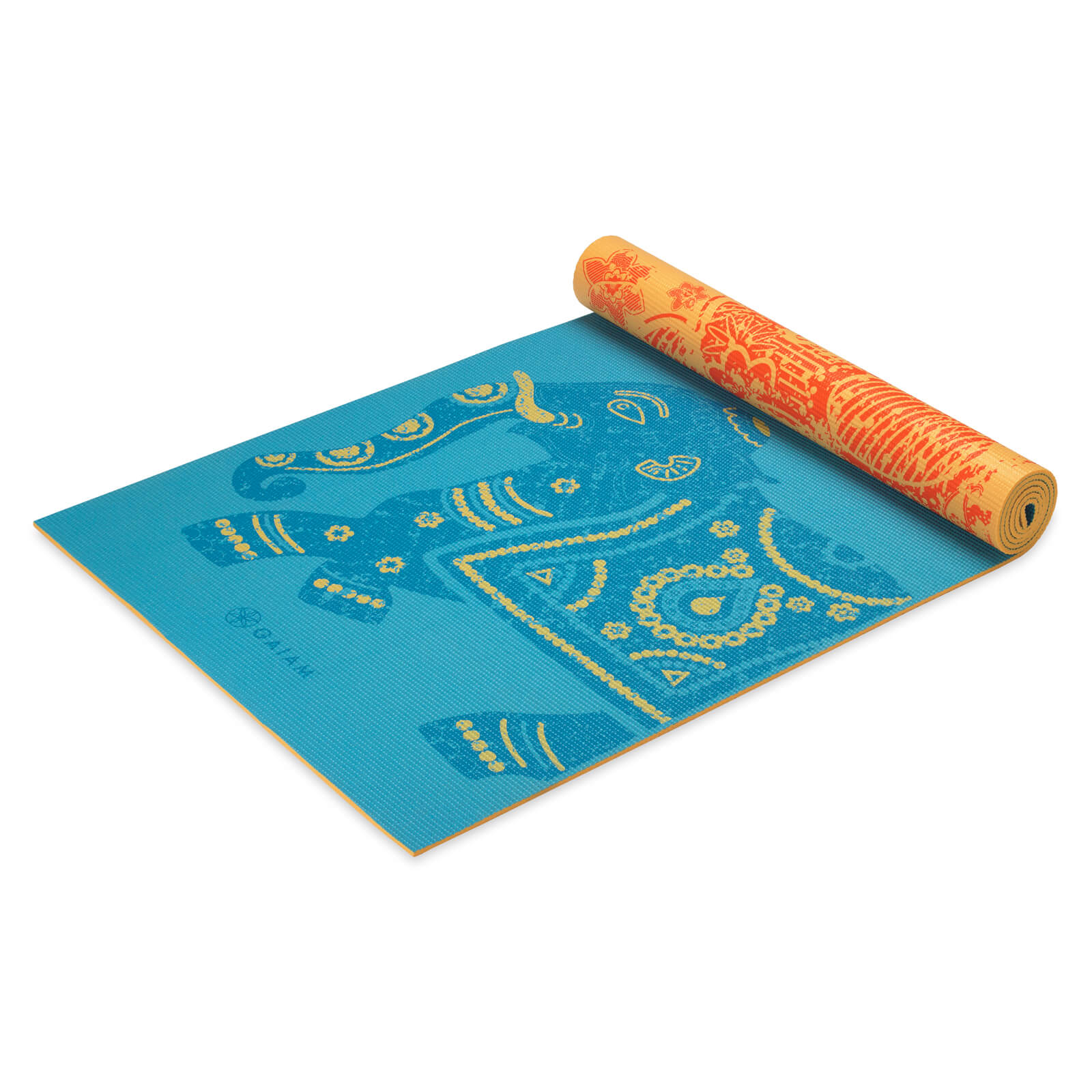 Gaiam Obojstranná podložka na jogu ELEPHANT 173x61x0,6cm, modrá