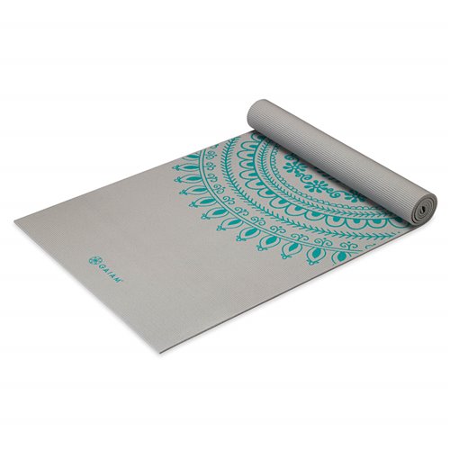 Gaiam Podložka na jogu Marrakesh 198x66x0,6cm, sivá