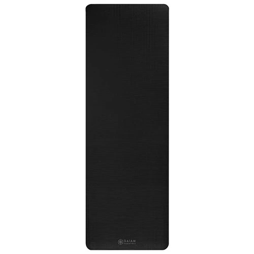 Gaiam Fitness podložka na cvičenie s popruhom 183x61x1cm, čierna