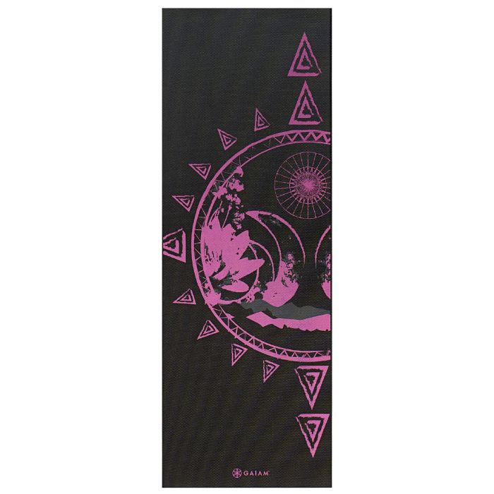 Gaiam Obojstranná podložka na cvičenie BE FREE 173x61x0,6cm, fialová