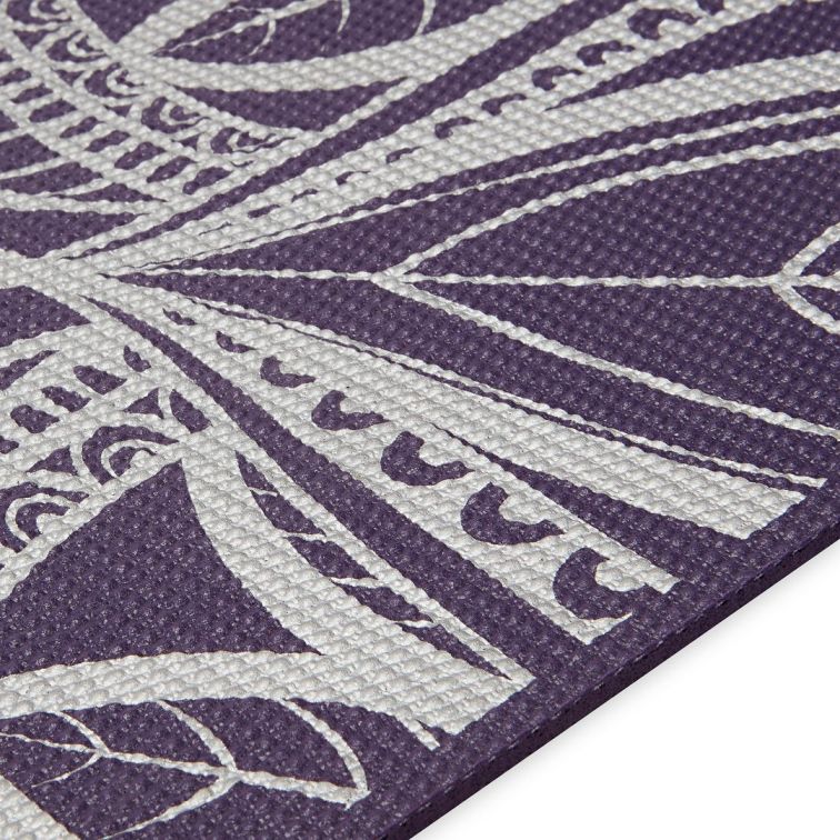 Gaiam Podložka na jogu AUBERGINE MEDALLION 173x61x0,6cm, fialová