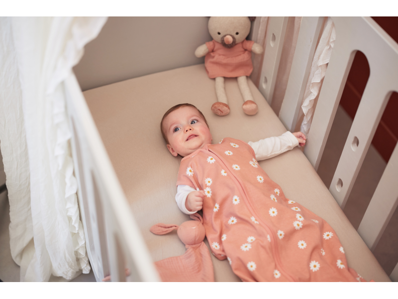 JOLLEIN Napínacia plachta 140x70 cm Ivory