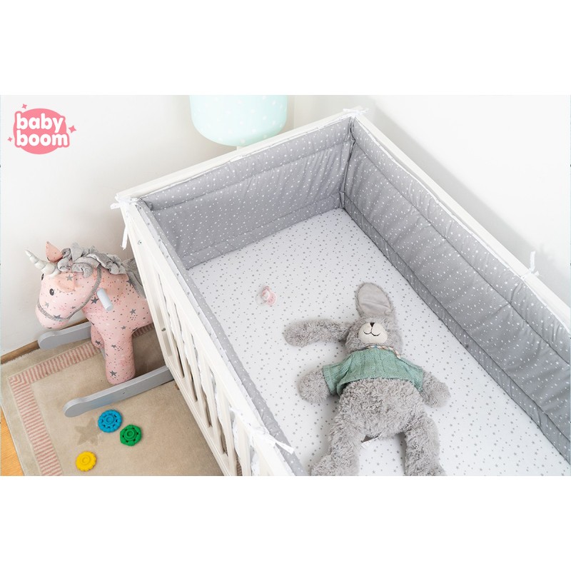 Babyboom Prémiový obojstranný mantinel okolo celej postieľky Hviezdičky