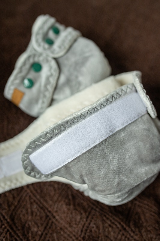 PUPPI Nohavičková plienka NB suchý zips sivá