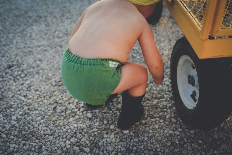 PUPPI Vrchné nohavičky z Merino vlny SIO "Green Herringbone" OS cvoky