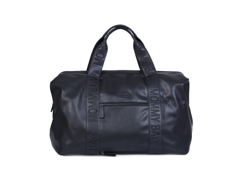 CHILDHOME Prebaľovacia taška Mommy Bag Signature Vegan Leather Black