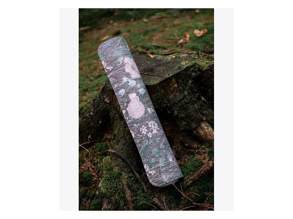 YOGGYS Profesionálna protišmyková podložka na jogu ZASA V LESE 183x68x0,5cm
