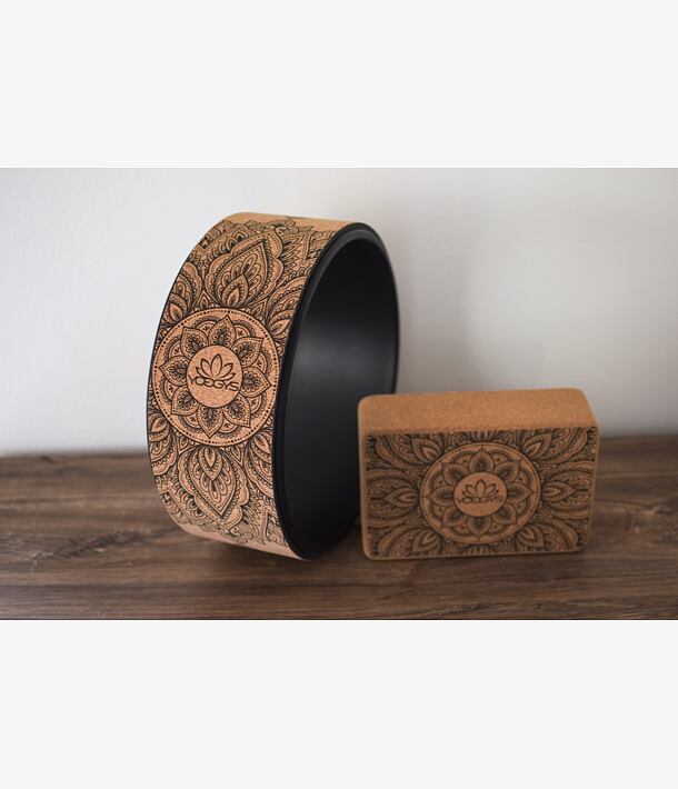 YOGGYS Kruh na jogu DARK MANDALA NATURAL