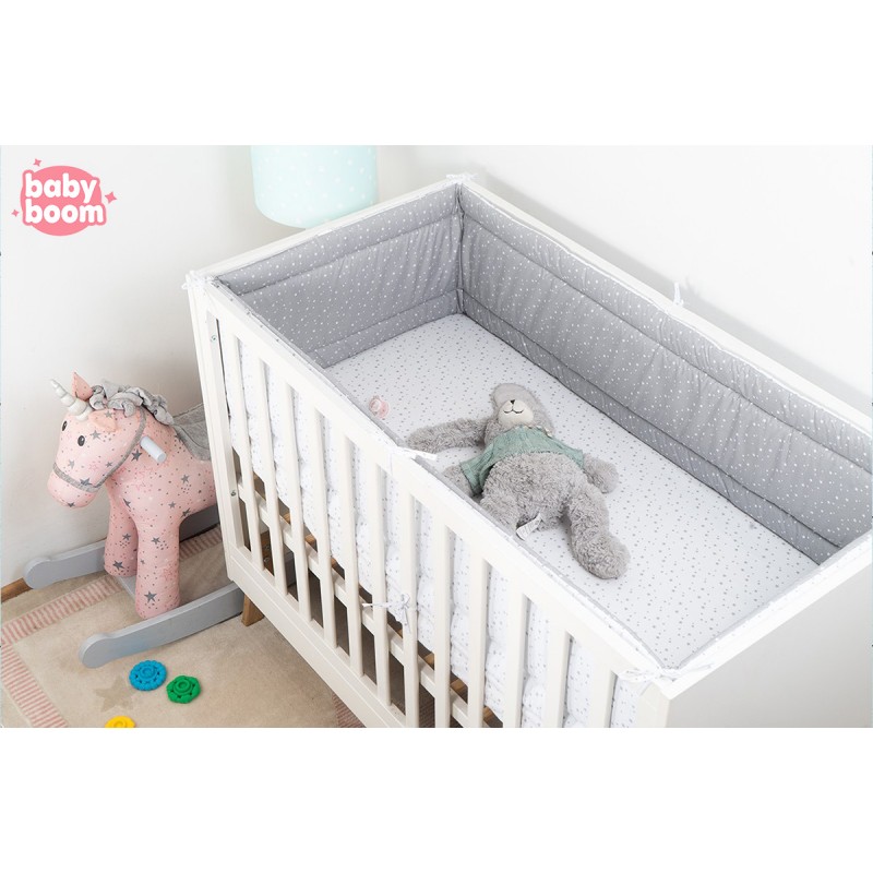 Babyboom Prémiový obojstranný mantinel okolo celej postieľky Hviezdičky