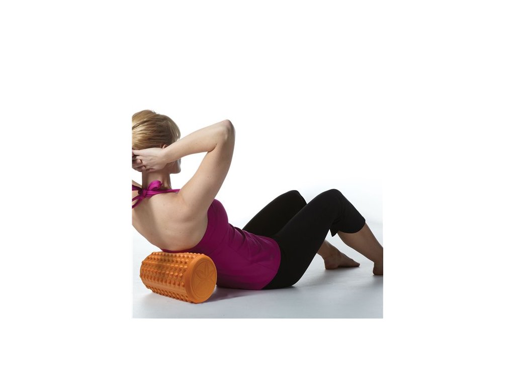 Gaiam Masážny penový valec textúra oranžový s inštruktážnym DVD