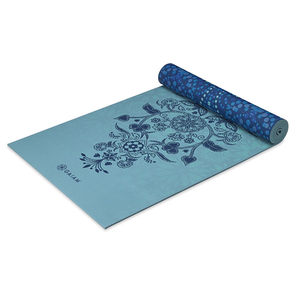 Gaiam Obojstranná podložka na jogu MYSTIC Sky 173x61x0,6cm, modrá