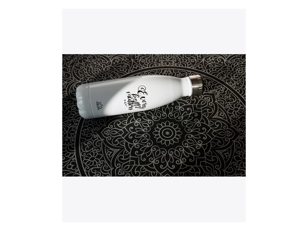 YOGGYS Profesionálna protišmyková podložka na jogu MANDALA SILVER 183x68x0,5cm, čierna