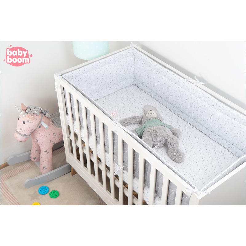 Babyboom Prémiový obojstranný mantinel okolo celej postieľky Hviezdičky