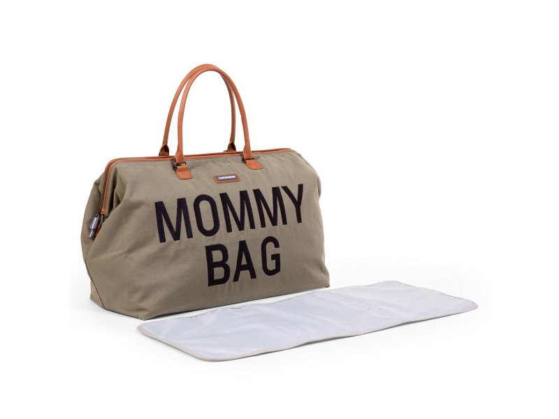 CHILDHOME Prebaľovacia taška MOMMY BAG BIG CANVAS KHAKI